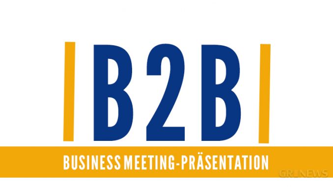 B2B und B2C Business Meeting-Präsentation