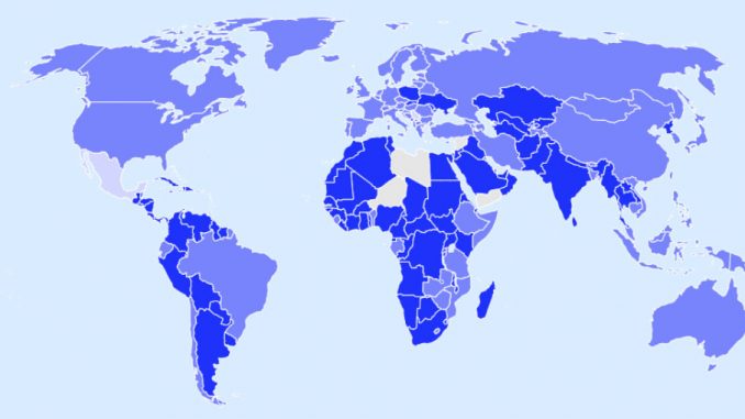 Παγκόσμιος ταξιδιωτικός διαδραστικός χάρτης