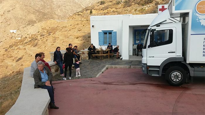 Αποστολή των Κινητών Ιατρικών Μονάδων στη Σέριφο