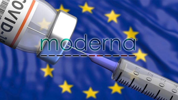 διανομή των εμβολίων της Moderna στην Ευρώπη